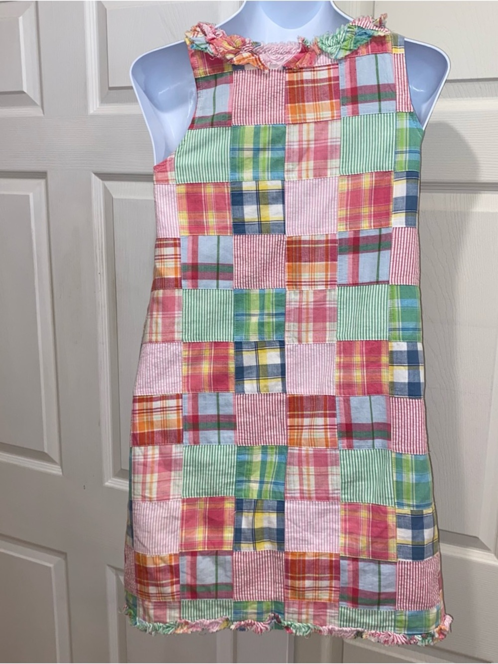 Girls Patchwork Ruffle-Trim Sundress - Multicolor - Picture 3 of 6